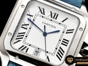 CAR0429E -Santos De Cartier 2018 Mens SSLE (Blue) Wht Swiss Qtz - 04.jpg